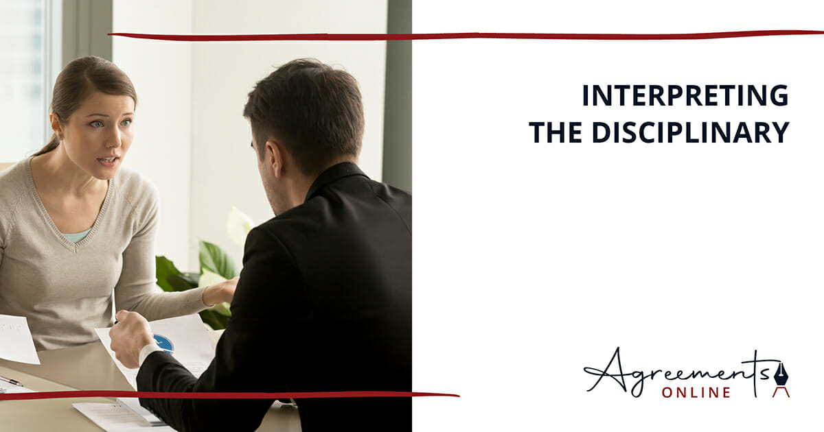 Interpreting the Disciplinary