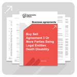Buy & Sell Agreement - 3 or more parties. being legal entities. Death & Disability