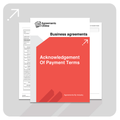 Customer Acknowledgement of Payment Terms Template - South Africa