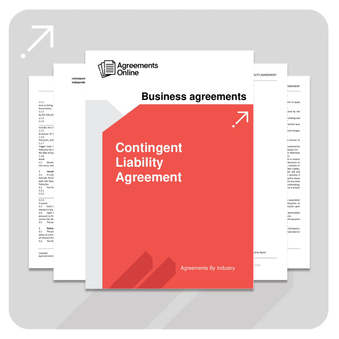 Contigent Liability Agreement Template - South Africa