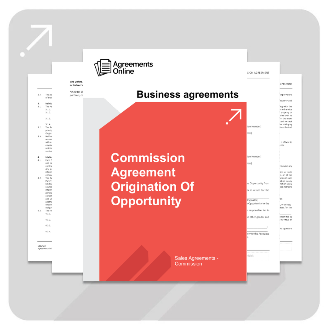 Commission Agreement Origination of an Opportunity