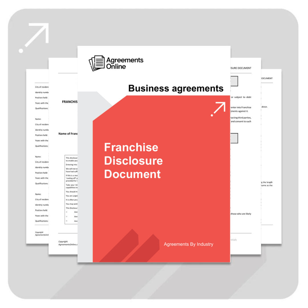Franchise Disclosure Document Template - South Africa