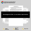 Acknowledgement of Debt Template - Two or more debtors, single repayment - South Africa