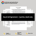 Buy & Sell Agreement - 2 Parties. Death only