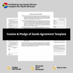 Cession Pledge of Goods Agreement Template 1