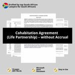 Cohabitation Agreement Life Partnership – without Accrual 1