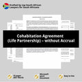 Cohabitation Agreement Template - Life Partnership without Accrual - South Africa