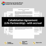 Cohabitation Agreement Life Partnership with accrual 1