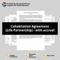 Cohabitation Agreement Template - Life Partnership with Accrual - South Africa