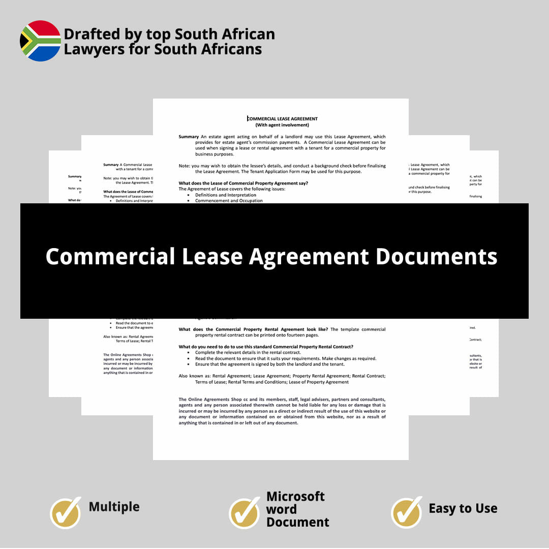 Commercial Lease Agreement Documents