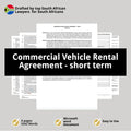 Truck Rental Agreement Contract Template - South Africa