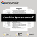 Commission Agreement Template - Once Off - South Africa