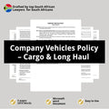 Company Vehicles Policy Template - Cargo Long Haul - South Africa