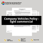 Company Vehicles Policy light commercial