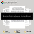 Sale of Members Interest Agreement Template - Conditional Intent to Purchase - South Africa