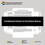 Conditional Intent to Purchase Shares 1