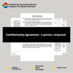 Confidentiality Agreement 2 parties reciprocal 1