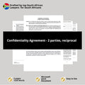Confidentiality Agreement Template - Reciprocal Protection for 2 Parties - South Africa