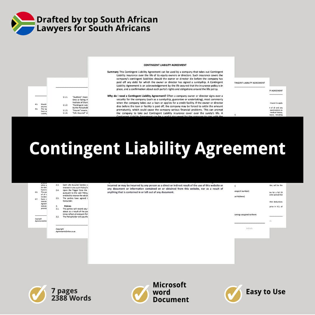 Contingent Liability Agreement 1