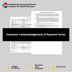 Customers Acknowledgement of Payment Terms 1