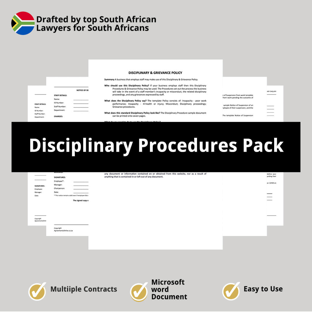 Disciplinary Procedures Pack 1