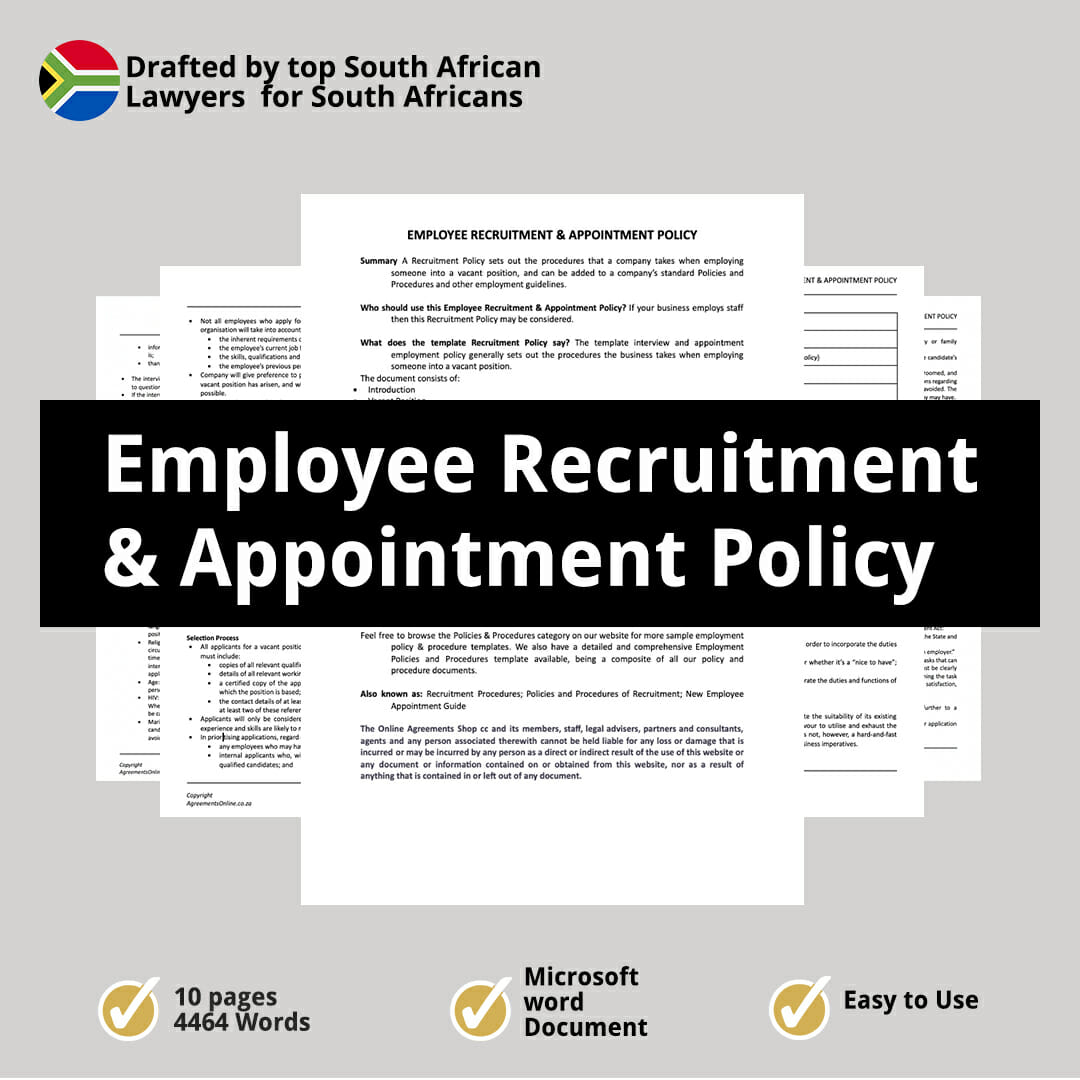 Employee Recruitment Appointment Policy 1