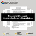 Commission Based Employment Contract Template - With Probation - South Africa