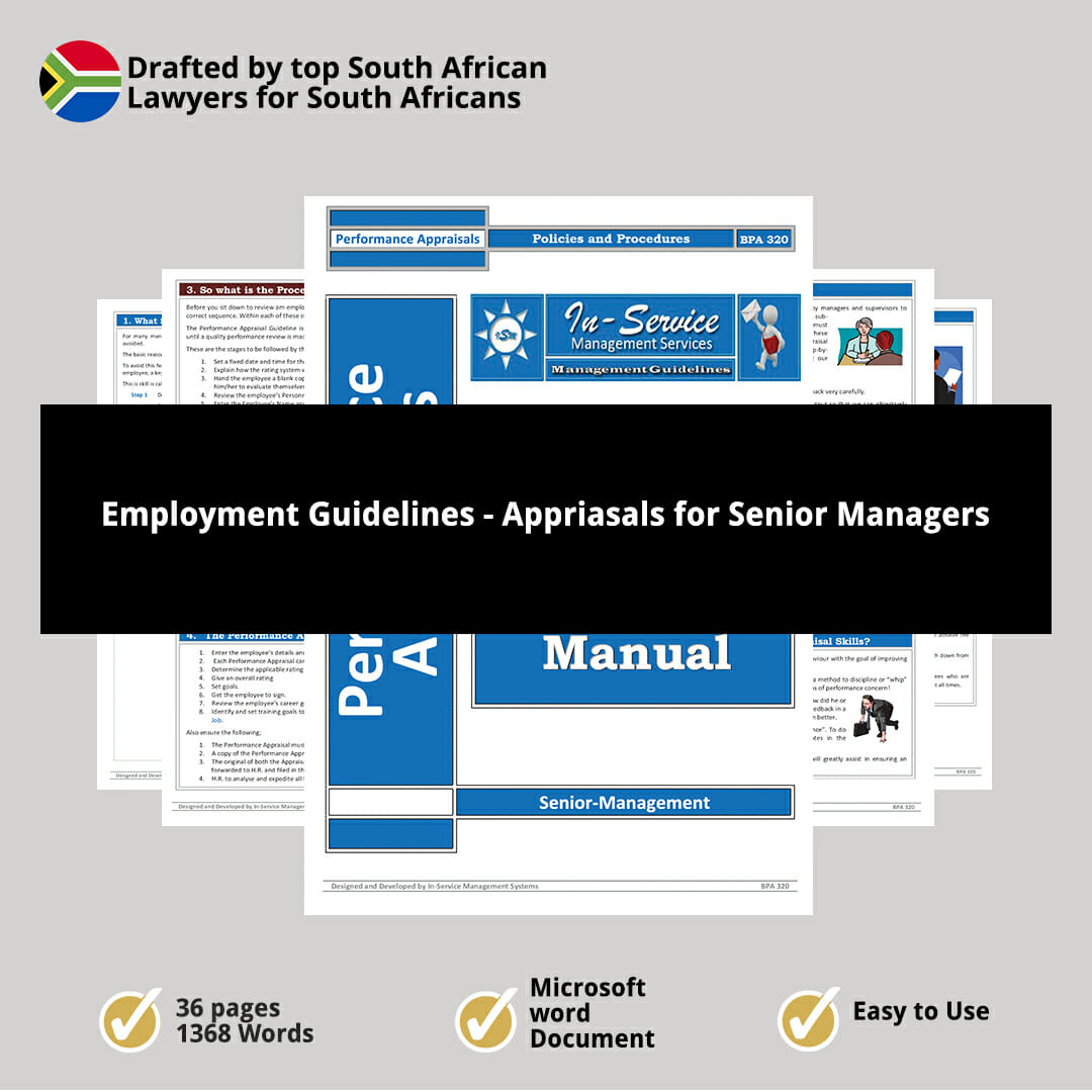 Employment Guidelines Appriasals for Senior Managers