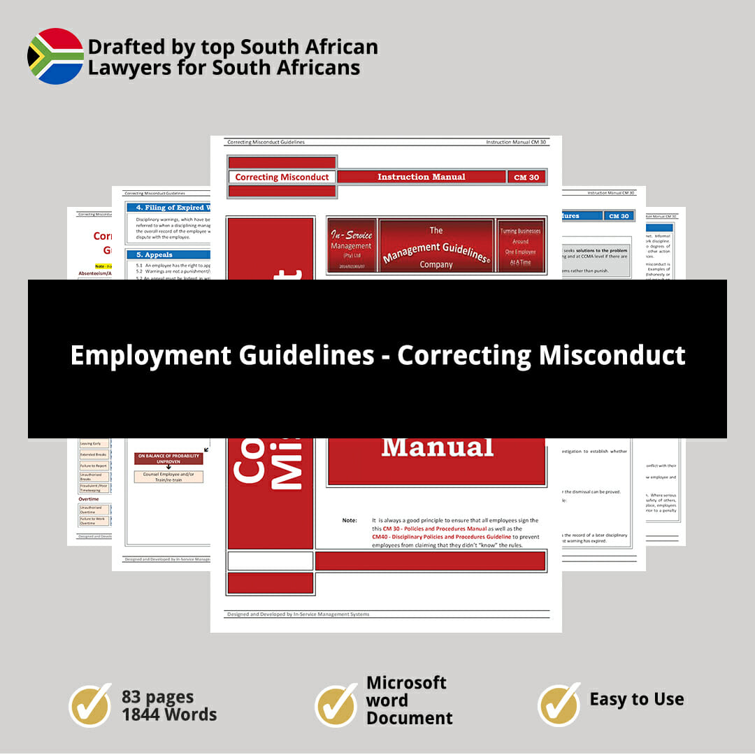 Employment Guidelines Correcting Misconduct