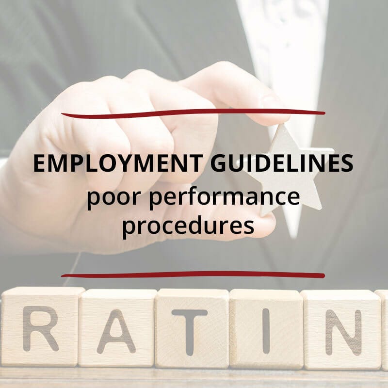 Employment Guidelines – Poor Performance Procedures Saved For Web