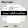 Employment Reference Check Template - South Africa