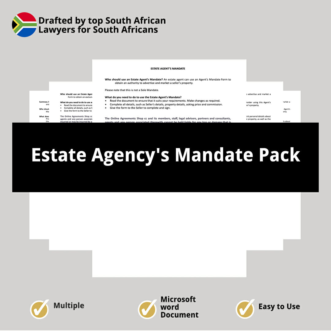 Estate Agencys Mandate Pack 1