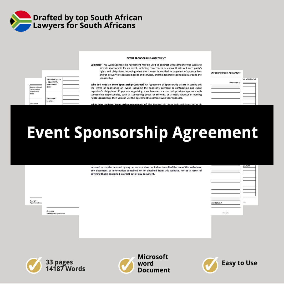Event Sponsorship Agreement 1
