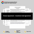 Finance Agreement Template -  Installment Sale - South Africa