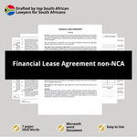 Financial Lease Agreement non NCA 1