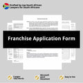 Franchise Application Form Template - Legal Entities - South Africa