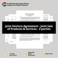 Joint Venture Agreement Template - 2 Parties, Joint Sale of Products and Services - South Africa