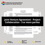 Joint Venture Agreement Project Collaboration 3 or more parties 1