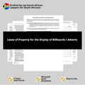 Lease of Property - For Billboard or Advertisement Display - South Africa