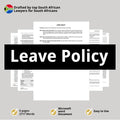 Leave Policy Template South Africa