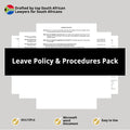 Leave Policy And Procedures South Africa – Pack
