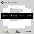 Letters of Demand Template - Own Account - South Africa
