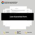 Loan Guarantee Form Template - South Africa