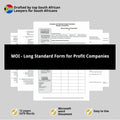 MOI - Long Standard Form for Profit Companies