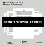 Members Agreement 2 members 1