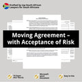 Moving Agreement Template - With Acceptance of Risk Adendum - South Africa