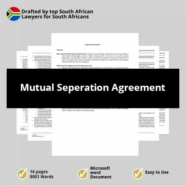 Mutual Seperation Agreement
