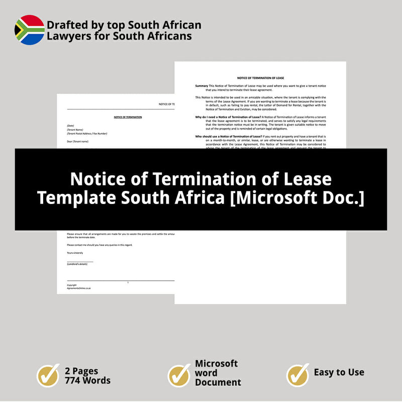 Notice of Termination Lease Template 1