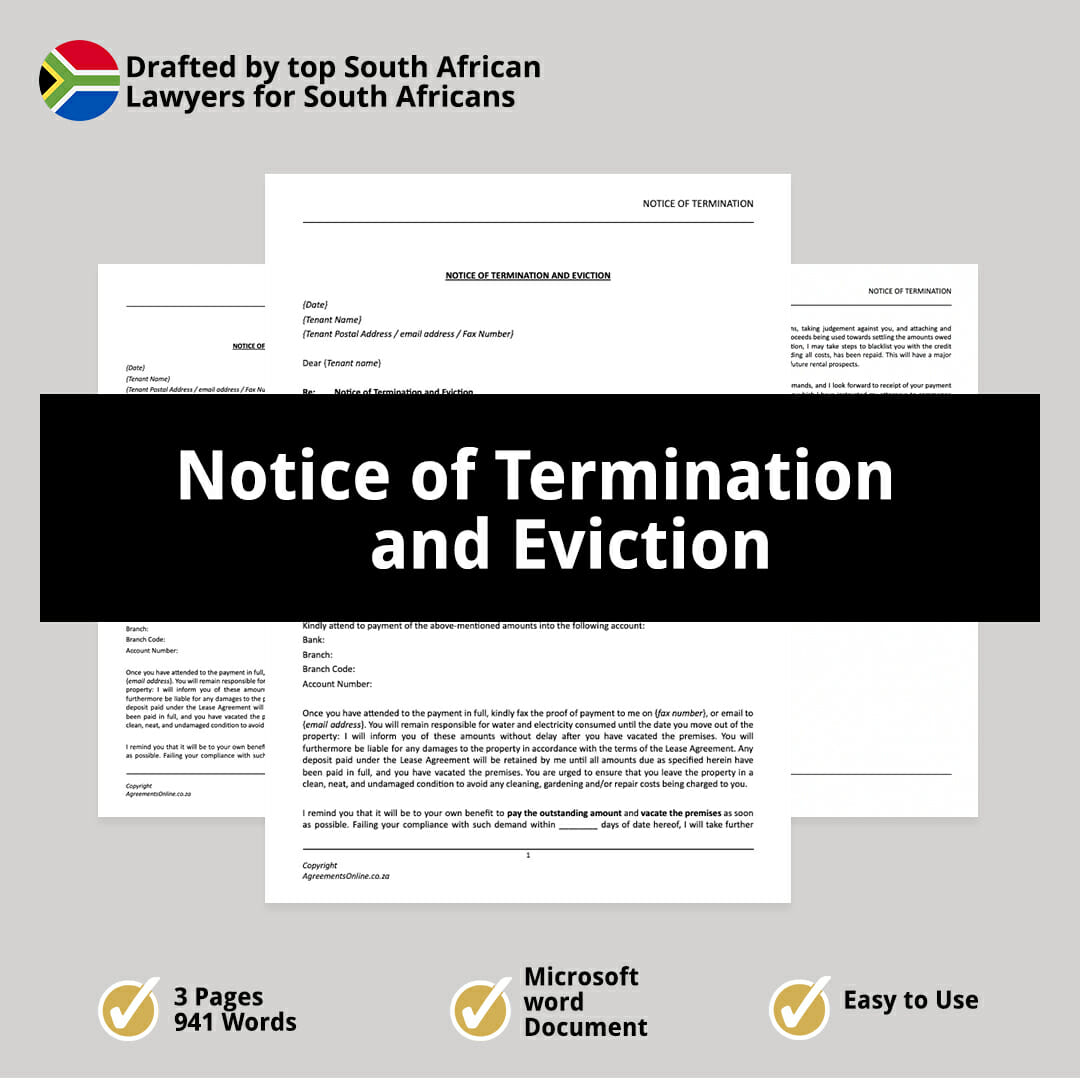 Notice of Termination and Eviction 1