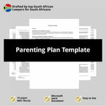 Parenting Plan Template